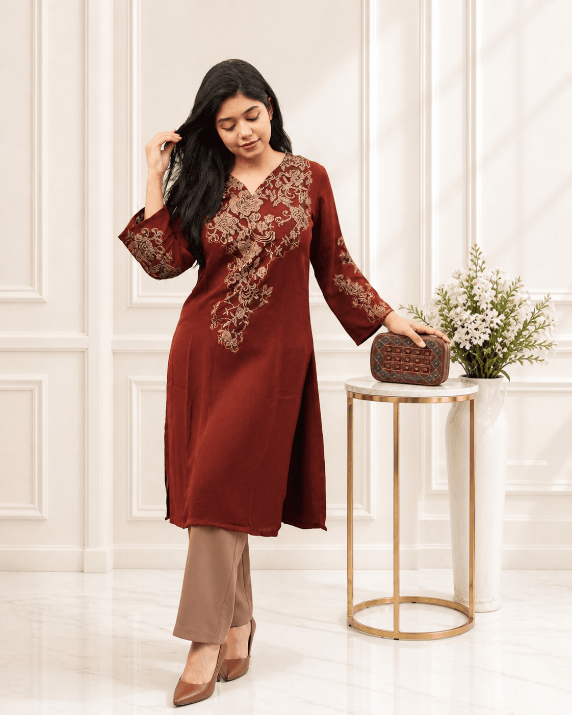 Strep Cherry Kurti