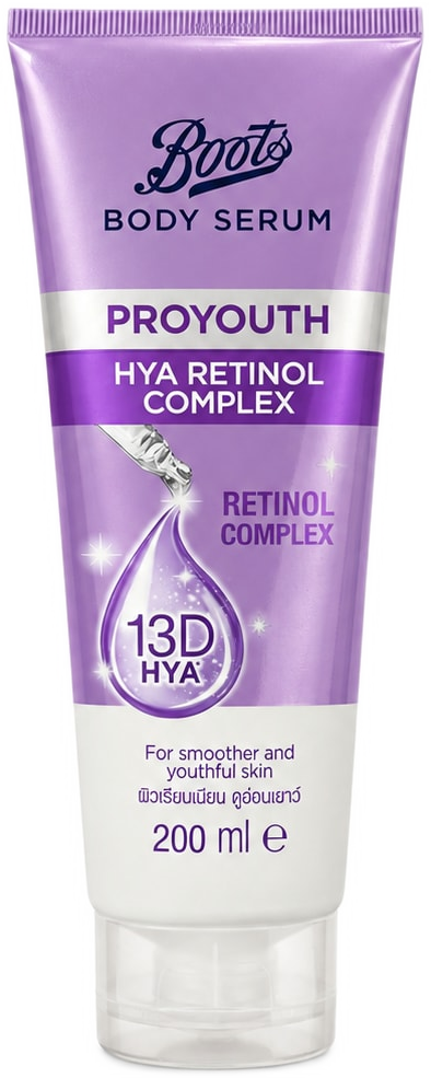 Boots ProYouth HYA Retinol Complex Body Serum 200ml